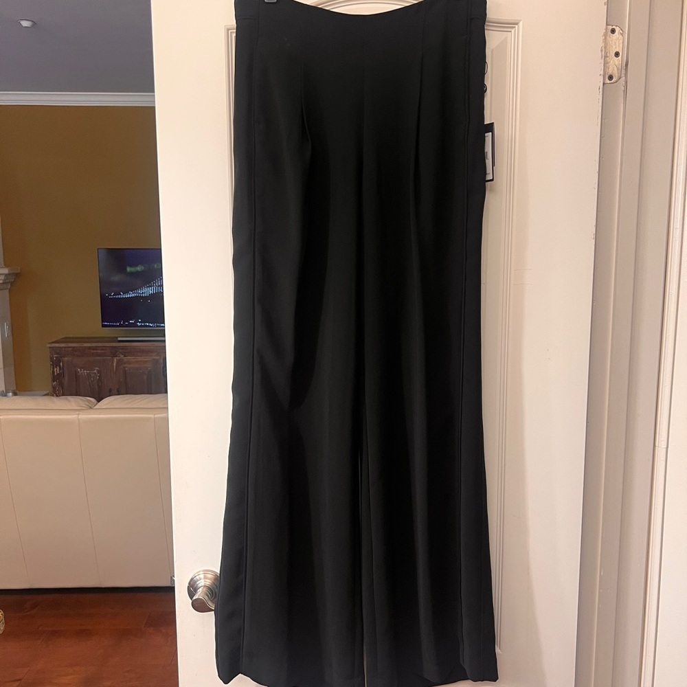 Adrianna Papell Black Wide Leg Dressy Pants - Size 8
